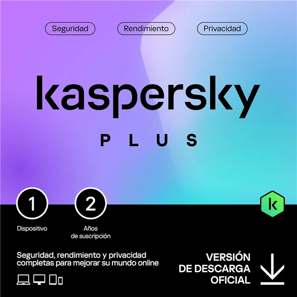 Kaspersky Plus Internet Security 2024 | 1 Dispositivos | 2 años | Descarga/email