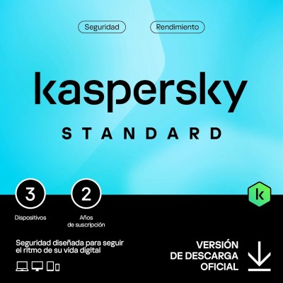 Kaspersky Standard Antivirus 2024 | 3 Dispositivos | 2 años |