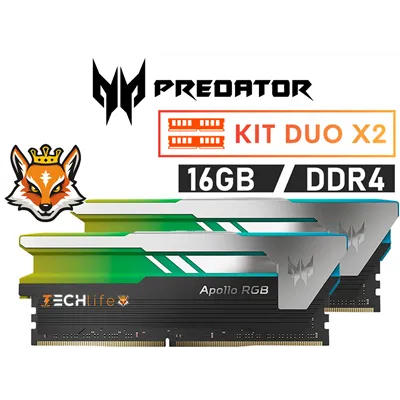 Acer Predator Apollo RGB KIT 16GB DDR4 a 3600MHz CL18 1.35v