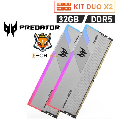 Acer Predator Vesta II RGB Silver KIT 32GB DDR5 6800MHz CL32