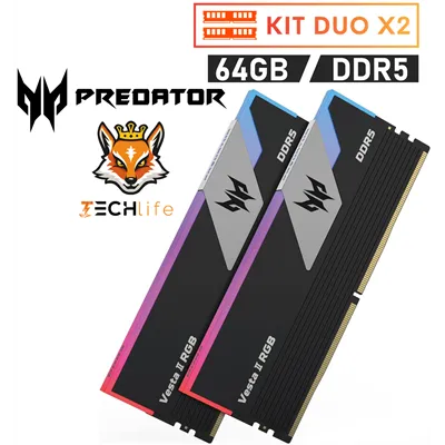 Acer Predator Vesta II RGB Black KIT 64GB DDR5 6000MHz CL30