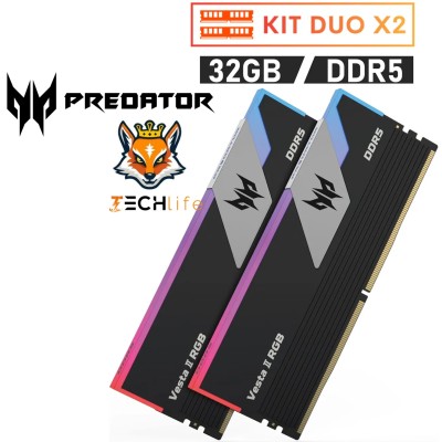 Acer Predator Vesta II RGB Black KIT 32GB DDR5 6800MHz CL32