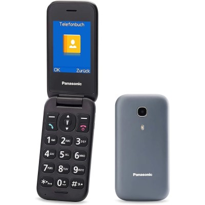 Panasonic KX-TU400EXG Teléfono Móvil para Personas Mayores/ Gris