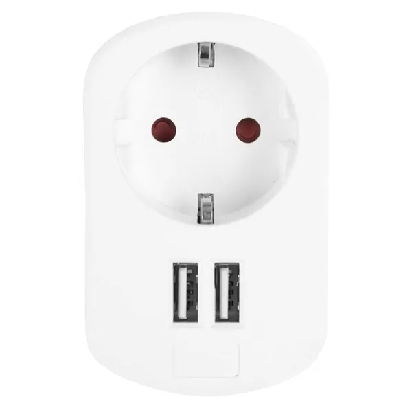 Enchufe Orbegozo EN 1200/ 1 Toma Schuko/ 2 Tomas USB