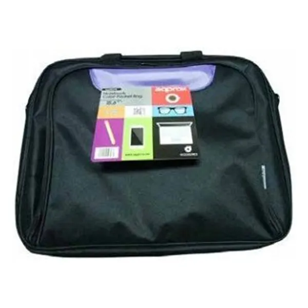 Maletin De Portatil 15.6" Approx Diseño Con Bolsillo A Color (negro/purpura) - Oferta_moving