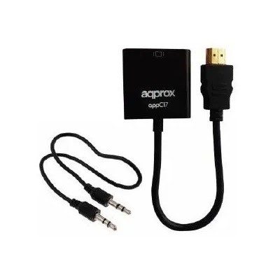 Adaptador Hdmi A Vga Con Audio Approx Appc17