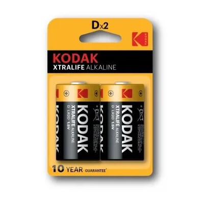 Pila Kodak Alcalina Xtralife D Lr20 Blister*2 (ecotasas