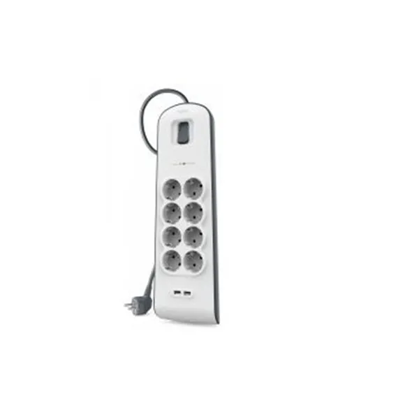 Regleta Alimentacion Belkin Bsv804vf2m De Protección Contra Sobretensiones 8 Tomas + 2 Puertos Usb (