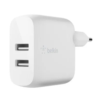 Cargador De Pared Belkin Wcb002vfwh Doble Usb-a Boost Charge