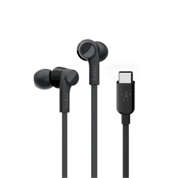 Auricular Usb-c Belkin G3h0002btblk Con Conector Usb-c Microfono Integrado Color Negro