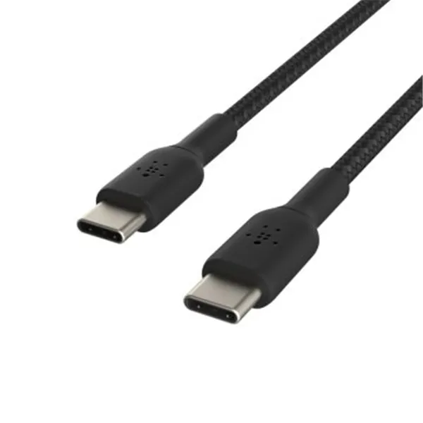 Cable Trenzado Belkin Cab004bt1mbk Boost Charge Usb-c A Usb-c 1m Color Negro