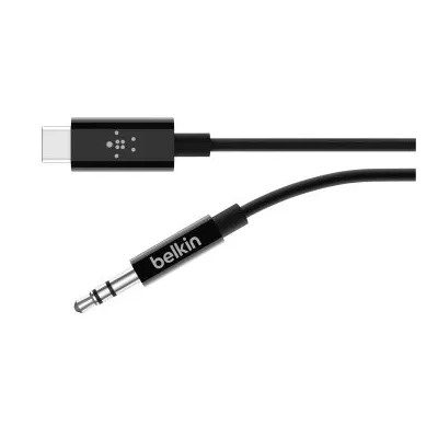 Cable Belkin F7u079bt06-blk Usb-c A Jack 3,5 Mm Color Negro