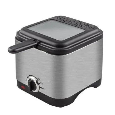 Freidora Kuken Capacidad 1.5l Acero Inox Cuerpo Y Tapa Con