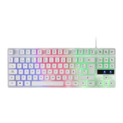 Teclado Mars Gaming Mk02 White Tamaño Compacto Tkl Switch