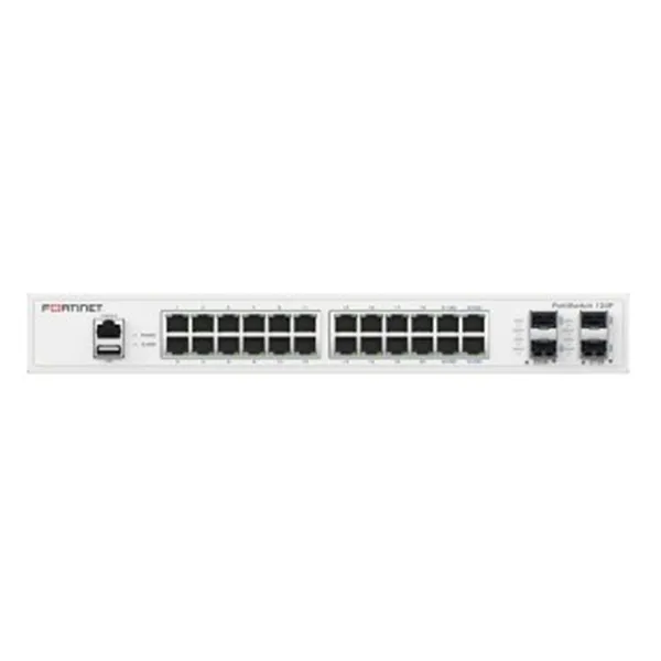 Switch Gestionable Fortinet Fs-124f L2 24xge Rj45 4xge Sfp 256 Mb Ddr3 Montaje Rack Ventilador