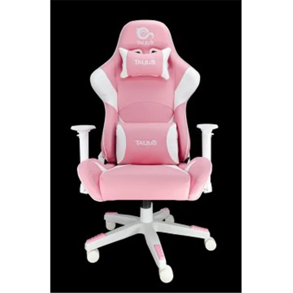 Silla Gamer Talius Dragonfly Gaming Blanco/rosa 2d, Butterfly, Base Nylon, Ruedas 60mm, Gas Clase 4