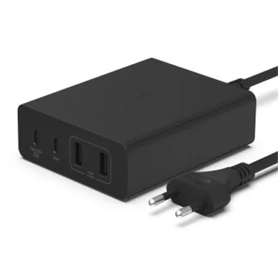 Cargador De Sobremesa Belkin Wch010vfbk 2xusb-c 2xusb-a Gan