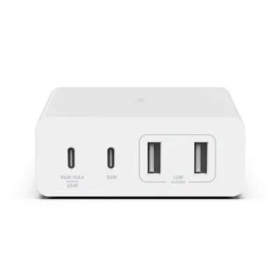 Cargador De Sobremesa Belkin Wch010vfwh 2xusb-c 2xusb-a Gan