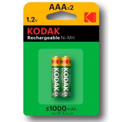 Pila Recargable Kodak 30954021 Nimh Aaa Lr3 1000mah Blister 2