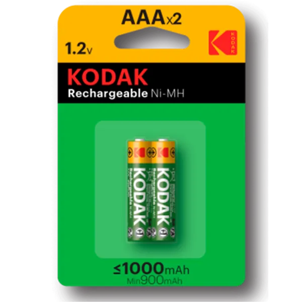 Pila Recargable Kodak 30954021 Nimh Aaa Lr3 1000mah Blister 2 Unidades 1.2v (ecotasas Incluidas)