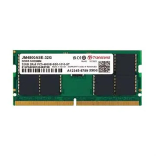 Sodimm 32gb 4800mhz Ddr5 Transcend 1.1v Cl40 2rx8 Jm4800ase-32g