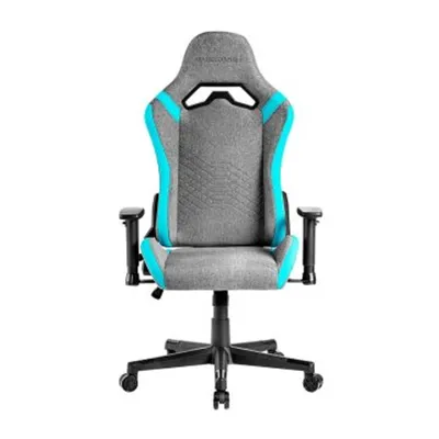 Silla Gamer Mars Gaming Mgcprofbl Gris Con Detalles Azul Brazos