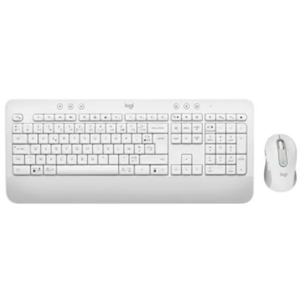 Teclado Logitech Wireless Y Bluetooth Signature Mk650 For Business Color Blanco