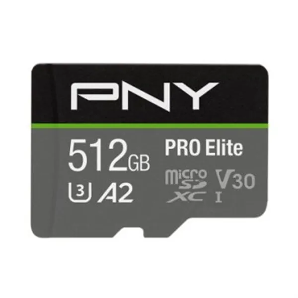 Memoria Sd Micro 512gb Pny Elite Microsdxc Uhs-i Clase 10 100mb/s + Adaptador Sd P-sdux512u3100pro-ge