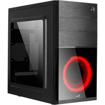 Caja Microatx Gaming Aerocool Cs-105 Ventilador Frontal Red