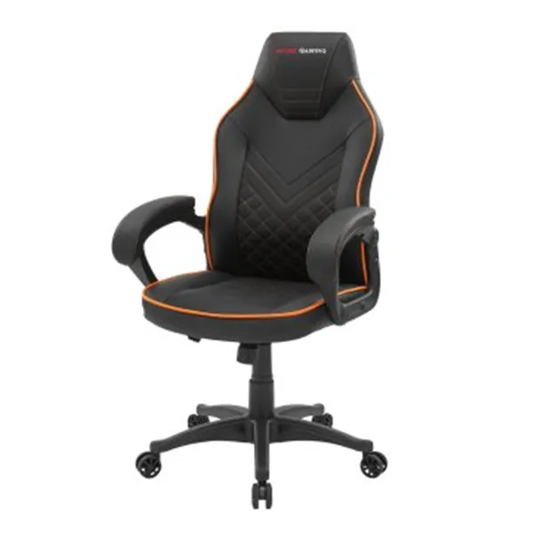 Silla Gamer Mars Gaming Mgcx One Negra Con Detalle Linea Naranja Transpirable Air-tech Pro Piston Clase 4 Ruedas Xl 65mm