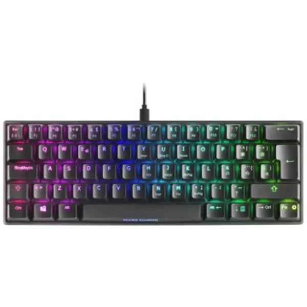 Teclado Mecanico Ultra Compacto Mars Gaming Mkmini Black Full Rgb Chroma Switch Outemu Pro Blue