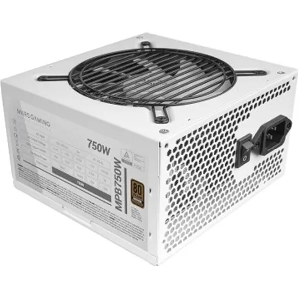 Fuente De Alimentacion Tacens Mars Gaming 750w Certificacion 80+ Bronze Pfc Activo Vent. 12cm Blanca