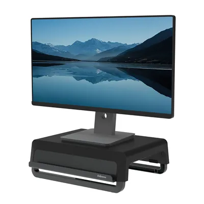 Fellowes Breyta Monitor Ständer tragbar mit Handgriff schwarz