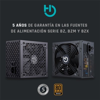 Hiditec BZ-550W 80Plus Bronze unidad de fuente de alimentación