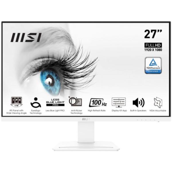 MSI Pro MP273AW pantalla para PC 68,6 cm (27") 1920 x 1080 Pixeles Full HD LED Blanco