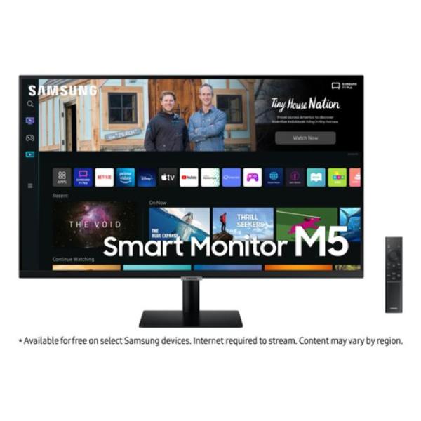 Monitor 32" Hdmi Samsung Ls32bm500euxen Smart Monitor, Mando A Distancia Color Negro