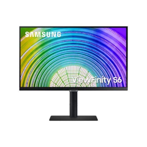 Monitor 24" Usb-c Hdmi Displayport Samsung Ls24a600ucuxen 2560x1440 2k 75hz Amd Freesync Hub Usb Regulable En Altura, Pivotante