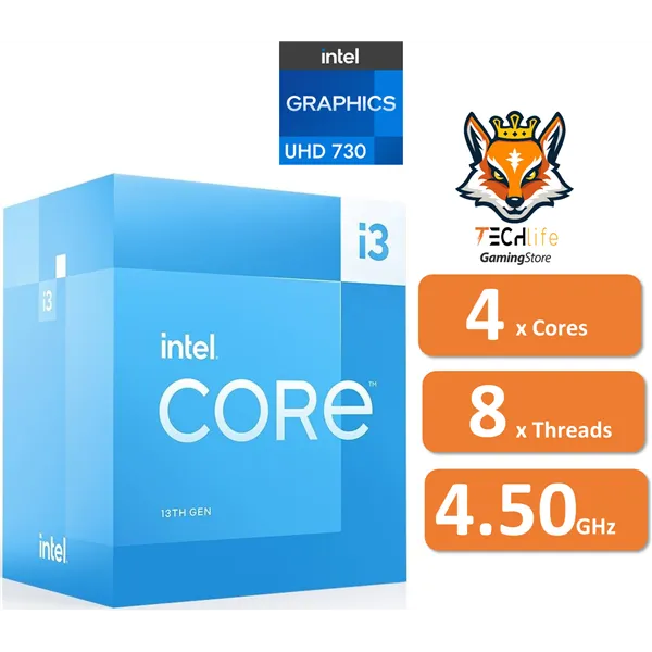 Intel Core i3-13100 3.4/4.5 GHz con Intel UHD 730