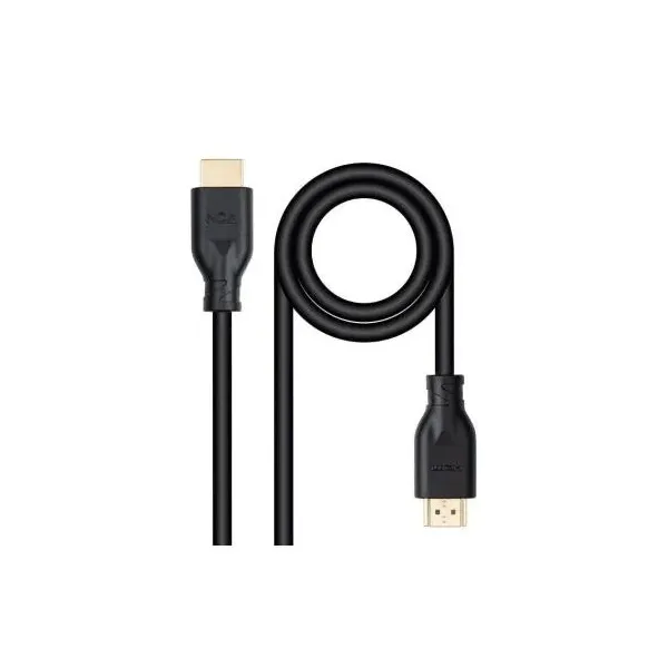 Cable HDMI 2.0 4K CCS Nanocable 10.15.3901/ HDMI Macho - HDMI Macho/ 1m/ Negro