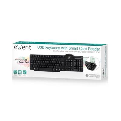 Ewent EW3252 teclado Hogar USB QWERTY Español Negro