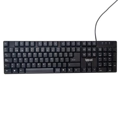 iggual IGG317501 teclado Oficina USB QWERTY Negro