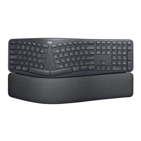 Teclado Logitech Ergo K860 Bluetooth For Bussiness Color Grafito P/n: 920-010350