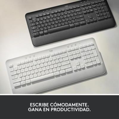 Teclado Logitech Bluetooth K650 Signature Color Blanco P/n: