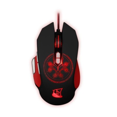 Mouse Konix Gaming Rgb Drakkar Heimdall 9 Botones 4000dpi 1.7m