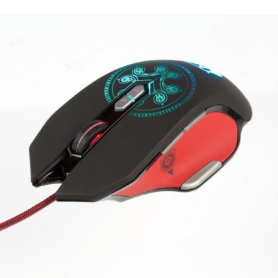 Mouse Konix Gaming Rgb Drakkar Heimdall 9 Botones 4000dpi 1.7m