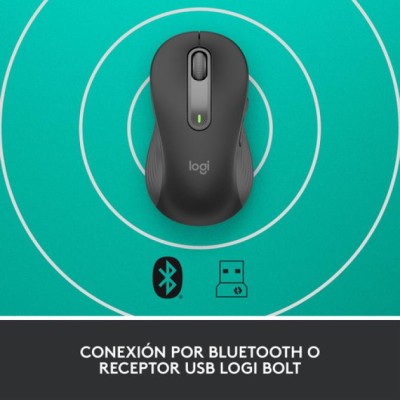 Mouse Logitech Wireless Signature M650 Color Grafito Left P/n: