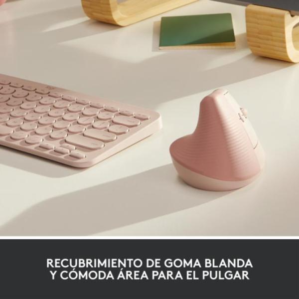 Mouse Logitech Wireless Y Bluetooth Ergo Lift Laser 2.4 Ghz Unifying Y Bluetooth Rosa P/n :910-006478