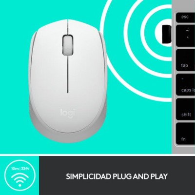 Mouse Logitech Wireless M171 Blanco P/n:910-006867