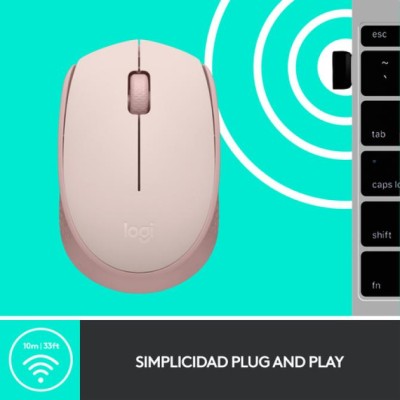 Mouse Logitech Wireless M171 Rosa P/n:910-006865