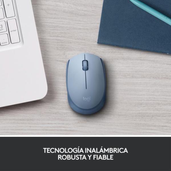 Mouse Logitech Wireless M171 Gris Azulado P/n: 910-006866